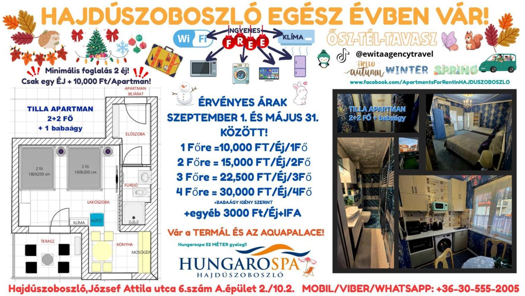 Tilla Apartman Хайдусобосло Экстерьер фото