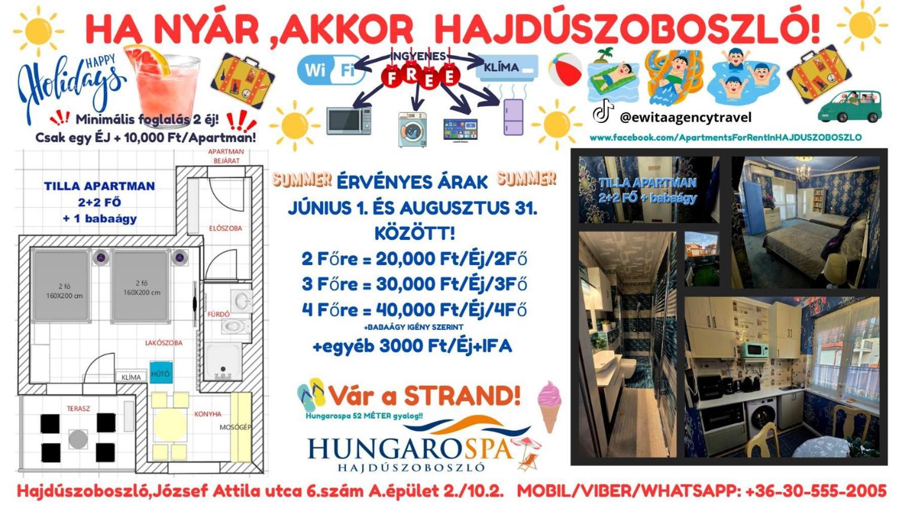 Tilla Apartman Хайдусобосло Экстерьер фото